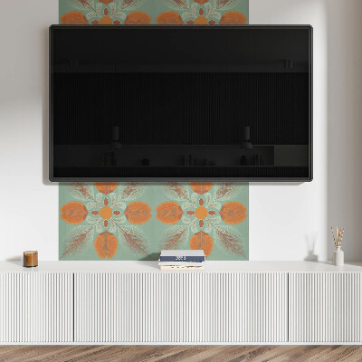 Panneau décoratif mural Motif floral avec des feuilles