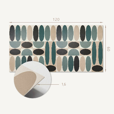 Panneau mural Formes ovales dans une forme attrayante