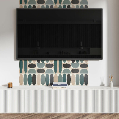 Panneau mural Formes ovales dans une forme attrayante