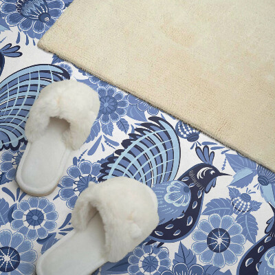 Panneau mural Motif d'oiseaux et de fleurs