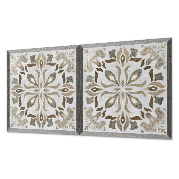 Panneau décoratif mural Motif floral symétrique