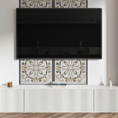 Panneau décoratif mural Motif floral symétrique