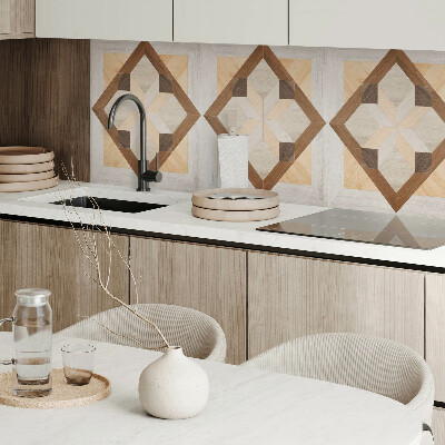 Panneau mural Formes dans un carré géométrique