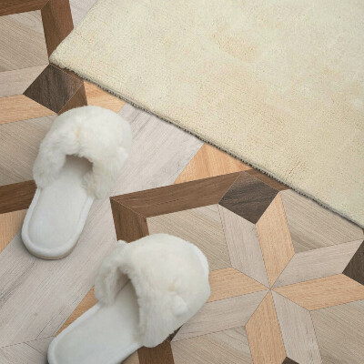 Panneau mural Formes dans un carré géométrique