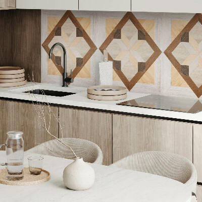 Panneau mural Formes dans un carré géométrique