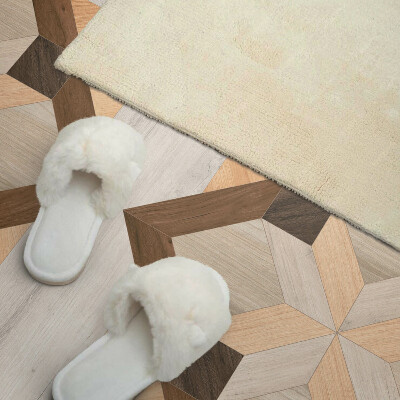 Panneau mural Formes dans un carré géométrique