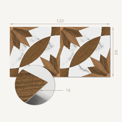 Rev?tement mural Formes géométriques avec un accent en bois