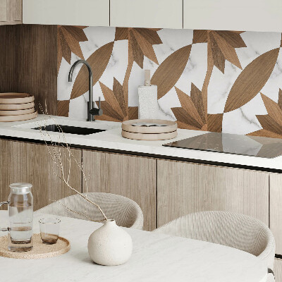 Rev?tement mural Formes géométriques avec un accent en bois