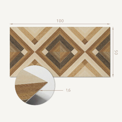 Panneau décoratif mural Motif géométrique ? carreaux