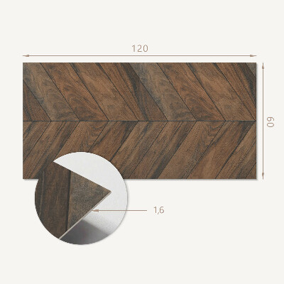 Panneau mural Motif de planche ? chevrons