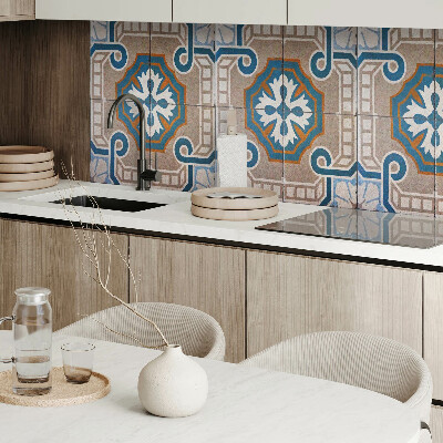 Rev?tement mural Motif mosa?que avec motifs décoratifs