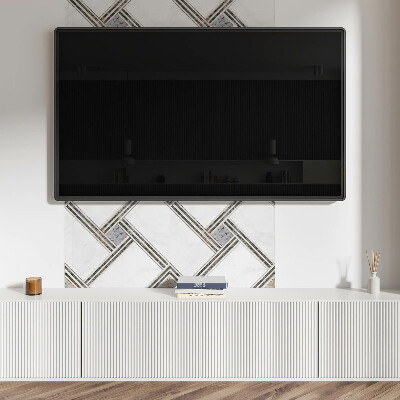 Panneau décoratif mural Construction de lignes géométriques