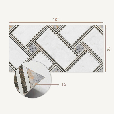 Panneau décoratif mural Construction de lignes géométriques