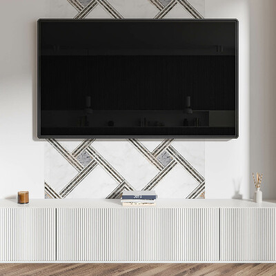 Panneau décoratif mural Construction de lignes géométriques