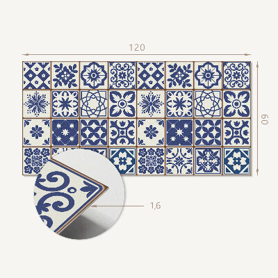 Panneau mural Motifs décoratifs carrelés