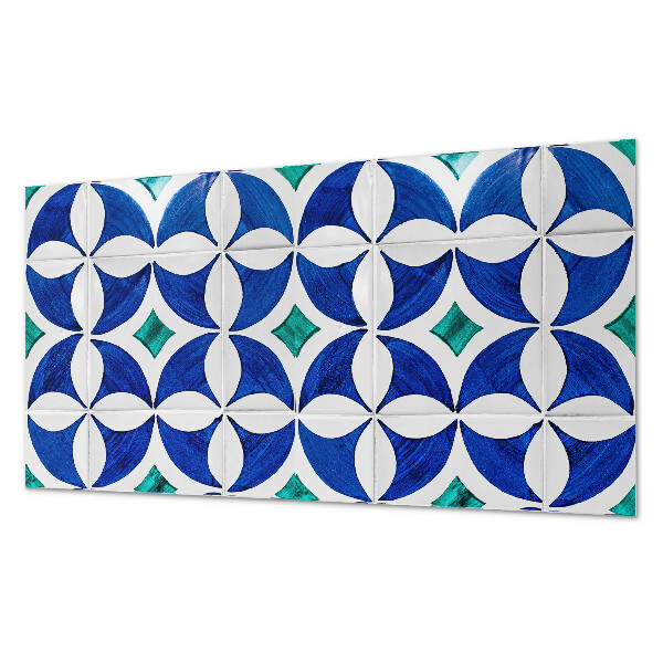 Panneau mural Motifs de carreaux de style géométrique