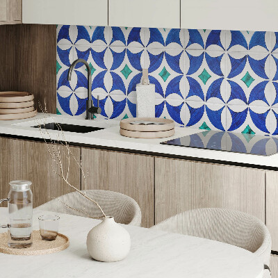 Panneau mural Motifs de carreaux de style géométrique