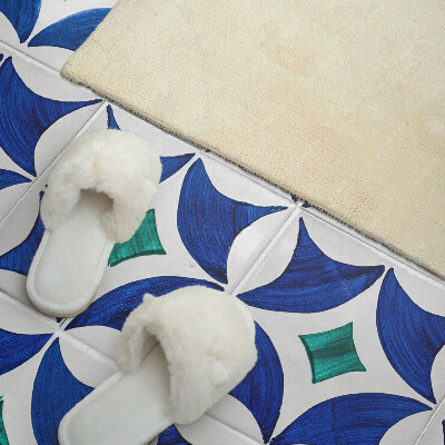 Panneau mural Motifs de carreaux de style géométrique