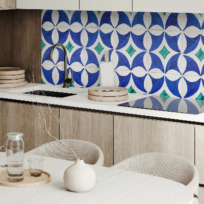 Panneau mural Motifs de carreaux de style géométrique