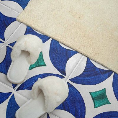 Panneau mural Motifs de carreaux de style géométrique