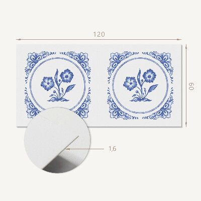 Panneau décoratif mural Motif floral dans un cercle