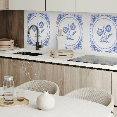 Panneau décoratif mural Motif floral dans un cercle