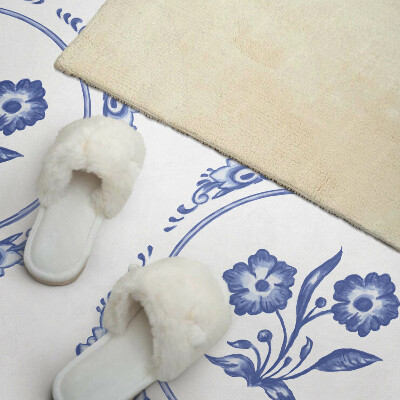 Panneau décoratif mural Motif floral dans un cercle