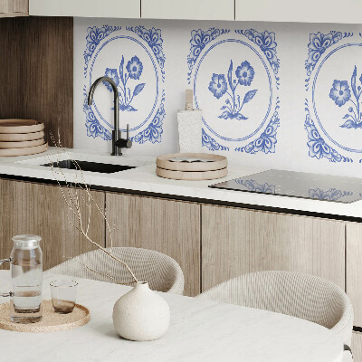 Panneau décoratif mural Motif floral dans un cercle