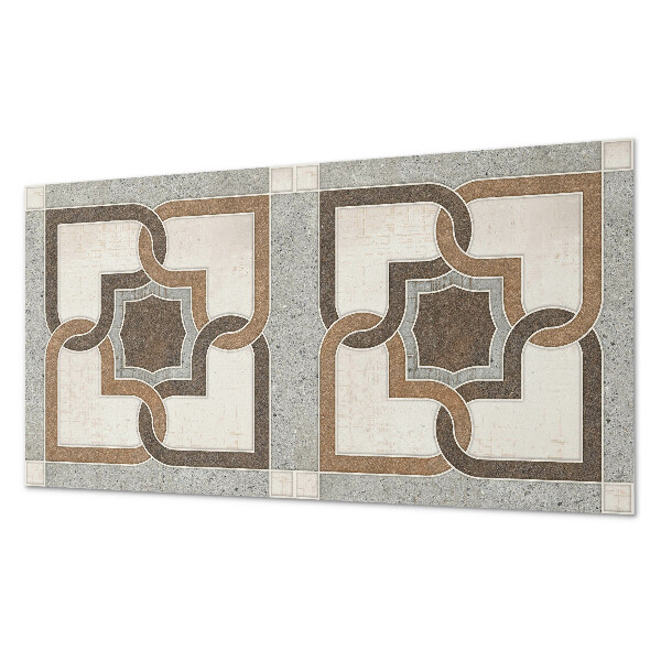 Panneau mural Motif carrelé de style géométrique