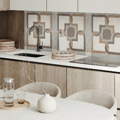 Panneau mural Motif carrelé de style géométrique