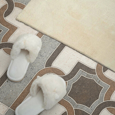 Panneau mural Motif carrelé de style géométrique