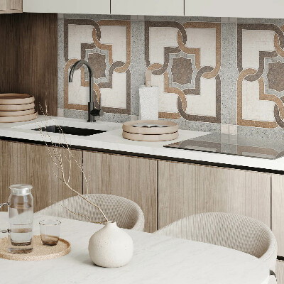 Panneau mural Motif carrelé de style géométrique