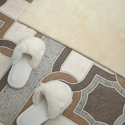 Panneau mural Motif carrelé de style géométrique