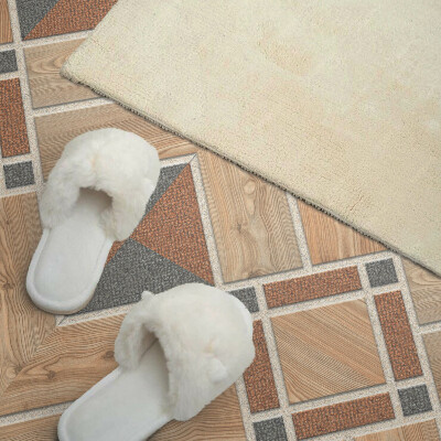 Rev?tement mural Motif géométrique avec du bois naturel