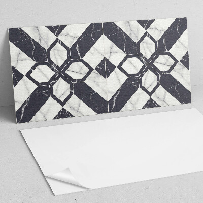 Panneau décoratif mural Motif de marbre aux formes géométriques