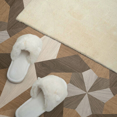 Panneau mural Mosa?que polygonale en bois