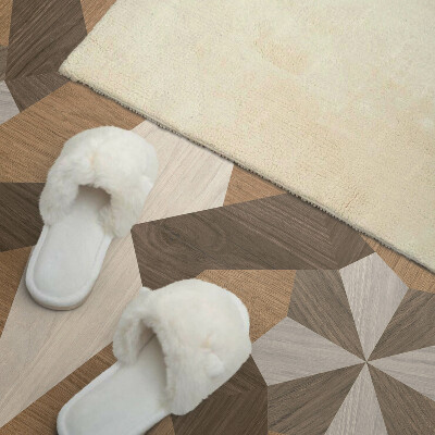 Panneau mural Mosa?que polygonale en bois