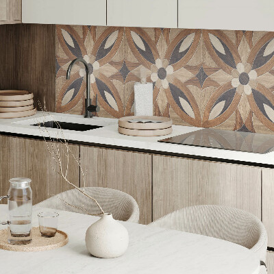 Rev?tement mural Motif floral inspiré du bois