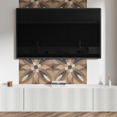 Rev?tement mural Motif floral inspiré du bois