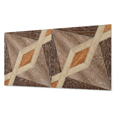 Panneau décoratif mural Motif géométrique en bois naturel