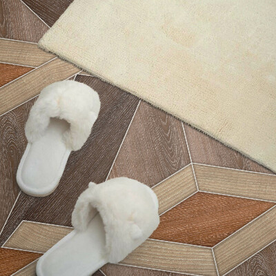 Panneau décoratif mural Motif géométrique en bois naturel