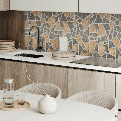 Panneau mural Mosa?que de formes de pierre