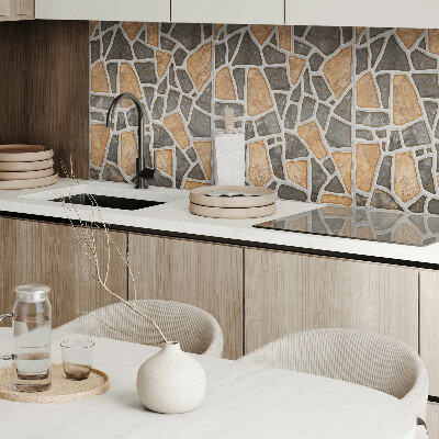 Panneau mural Mosa?que de formes de pierre