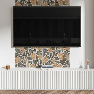 Panneau mural Mosa?que de formes de pierre