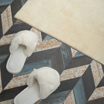 Rev?tement mural Motif en zigzag avec un accent en bois