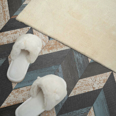 Rev?tement mural Motif en zigzag avec un accent en bois