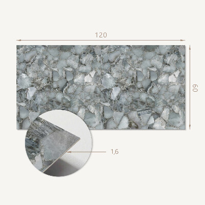 Rev?tement mural Mosa?que de pierre avec motifs veinés