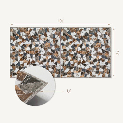 Panneau décoratif mural Mosa?que aux formes variées