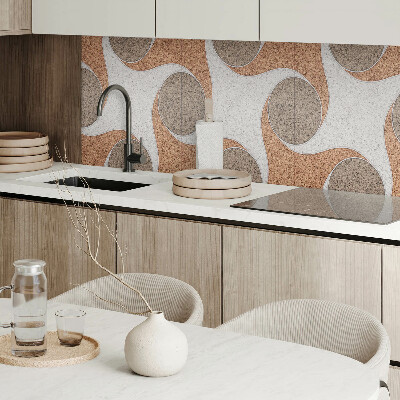 Panneau décoratif mural Motif de cercles et de vagues