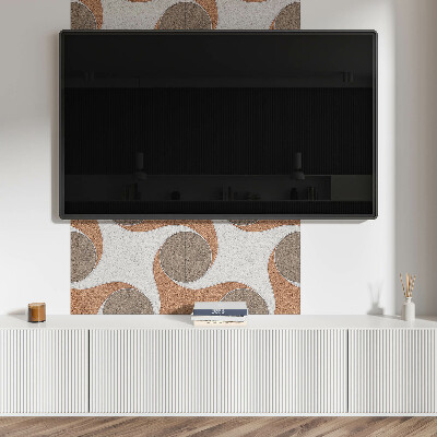 Panneau décoratif mural Motif de cercles et de vagues